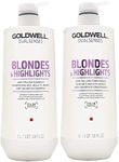 Goldwell Dual Senses Blondes & Highlights Conditioner and Shampoo 25.4 Oz by Goldwell