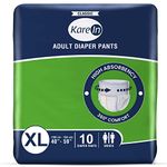 KareIn Classic Adult Diaper Pants, Extra Large 100-150 Cm (40"- 59"), 10 Count, Unisex, Leakproof, Elastic Waist, Wetness Indicator