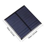 INVENTO 1Pcs 5V 100mA 0.5W 70 x 70mm Mini Epoxy Solar Panel Photovoltaic Polycrystalline DIY Cell Charger