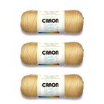 Caron Simply Soft Autumn Maize Yarn - 3 Pack of 170g/6oz - Acrylic - 4 Medium (Worsted) - 315 Yards - Knitting/Crochet