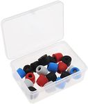 VGOL 10 Pairs of Memory Foam Earbuds Tips for Most Earphone 4.5-5.5mm with Storage Box Blocking Out Ambient Noise 4 Colors Black Red Blue Grey Replacement