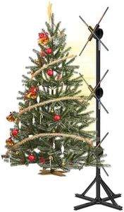 3D Splicing Holographic Display Fan 22'' 3 Pcs with Stand Set 3D Hologram Fan Led Projector Christmas Tree, with WiFi & Bluetooth, App and Remote Control, for Halloween Party Events Hologram Light