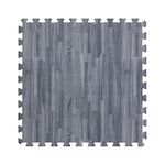 IncStores - Premium Soft Wood Interlocking Foam Tiles (Grey - 36 Tiles)