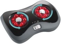 Homedics Shiatsu Foot Massager with Heat, Deep-Kneading Massage, Soothing Heat Feature, Toe-Touch Controls, Compact and Portable Design for Home Use