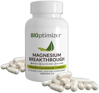 Magnesium Breakthrough Supplement 4.0 - Has 7 Forms of Magnesium: Glycinate, Malate, Citrate, and More - Natural Sleep and Brain Supplement - 60 Capsules