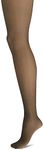 Hanes Women's Control Top Sheer Toe Silk Reflections Panty Hose, Jet, A/B