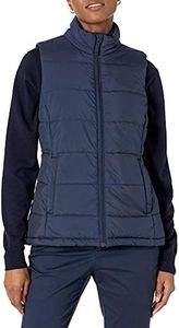 Amazon Essentials Women's Mid-Weight Puffer Vest, Navy, Medium