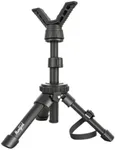 HUNTPAL Portable Shooting Rest Rapid Rifle Rest Tripod, Heavy Duty Adjustable Compact Lightweight Aluminum Cast Construction Bench Rest Stick with 360 Degree Rotate V Yoke Holder