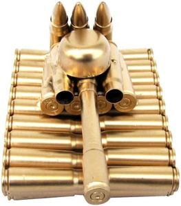 Treasure Gurus Bullet Shell Casing Shaped Army Tank for unisex