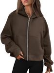 AUTOMET Womens Zip Up Hoodies Fleec