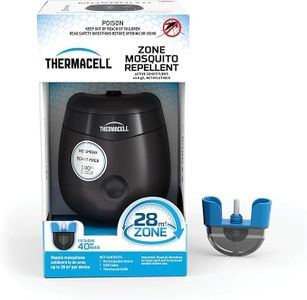 Thermacell E-Series Rechargeable Mosquito Repeller, 28m² Protection Zone, No Spray & Scent-Free, Includes 12-Hr Refill, Charcoal