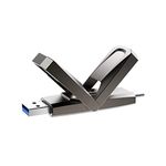 Netac US5 1TB Solid USB State Drive Portable USB SSD External SSD PSSD Type-c and USB 3.2 Interface 2 in 1 Type C Speed up to 550MB/s for Smartphone and Computer Notebook