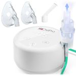 OxiPro NB20 - Nebuliser Machine for Adults & Kids - CE Certified Medical Device for Home Use - Ultra Quiet 45dB Nebulizer - Ultra Fine 5 μm Nebulisation - Masks for Adults & Kids