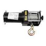 JJsdwin Electric Winch, 12v Electric-Winch Kit with Wired Control, Lightweight Lifting Winch for for ATVs, UTVs and Truck, Load Capacity 3000lbs