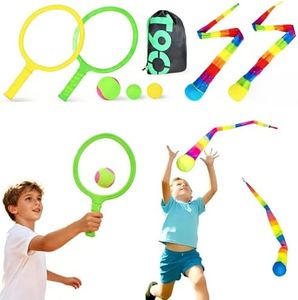 Pluspace Sticky Toss and Catch Ball Game for Kids 3-12, Family Outdoor Fun