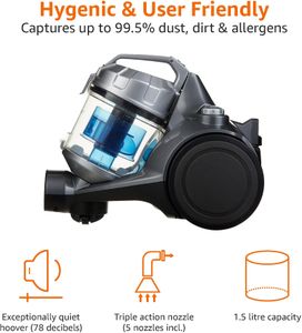 Amazon Basics Bagless Vacuum Cleaner 700W – Lightweight, Powerful