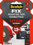 Scotch-Fix Double-Sided Extreme Exterior Mounting Tape - 1 Roll (19mm x 5m) - For Outdoor Extreme Use, Weather Resistant, Permanent Tape, 100% Adhesive, 3M Advanced Technology - Holds up to 13kg