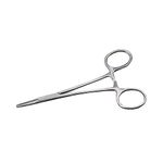 Motanar Professional Stainless Steel Pets Dogs Cats Hemostat Forceps Scissors Ear Hair Clamp Pulling Shears Plier Pet Dog Trimmer Accessories Straight Silver