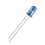 sourcing map 50pcs 5mm 940nm Infrared Emitter Diode DC 1.35V LED IR Emitter Light Emitting Diodes Clear Blue Round Head TSAL6200