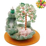 Dreamgirnh Backflow Incense Burner, Waterfall Incense Holder, Gemstone Money Tree Home Decoration, Office Desk Accessories for Women, House Warming Gifts New Home Fathers Day Dad Gifts