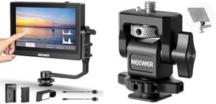 NEEWER F500 5.5 Inch Camera Field Monitor with MA006 Monitor Mount, HDR Touch Screen with 3D LUT, Waveform, Vector Scope, Full HD 1920x1080 IPS 4K HDMI Loop in/Out DSLR Video Peaking Focus Assist