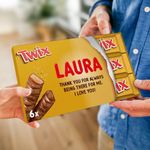 Twix Personalised Chocolate Bar - Customise your Giant Milk Chocolate Gift Box, Gift for Women, Gift for Men (Twix giftbox)