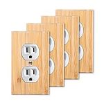 4PC Solid Wood Double hole Outlet L