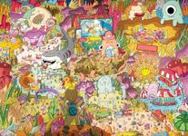 Seamonster Shenanigans 1000 Piece Jigsaw Puzzle for Adults & Kids 12+ - Colourful Underwater Scene with Whimsical Sea Creatures - Eco-Friendly Family Fun from Cross & Glory