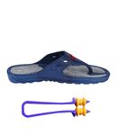 EKIN Acupressure slipper acupressure sole with magnetic power flip flops acupressure foot feet massager slippers for men women children chappal blood circulation body massager _Blue_4