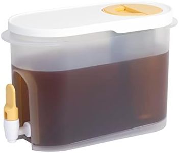 Baraiser Cold Brew Coffee Maker, 3/4 Gallon Iced Coffee Maker with Ultra-fine Mesh Steel Filter and Spigot, White