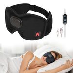 Bluetooth Headphones Sleep Eye Mask with Heating Pad SYPVRY Bluetooth Eye Mask for Sleeping Reusable USB Heated Eye Mask with Temp Control, Relief Migraine Dry Eyes