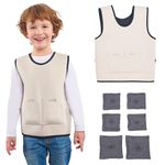 Weighted Vest for Kids | Provide Deep Pressure Comfort | ADHD Tools for Kids | Autism Sensory Clothing | Adjustable Weighted Vest | Weighted Compression Vest for Kids | Ensure a Secure Feeling