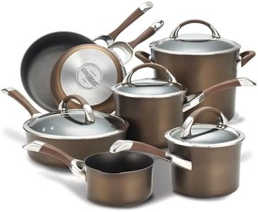 Circulon 11-Piece Nonstick Cookware Set, Chocolate