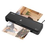 Amazon Basics Hot & Cold A3 Thermal Laminating Machine/Laminator A303 | Fast 2-Min Warm-Up | Slide-Push Button | Durable Thermostats | Dual Light Indicators | for Photos, IDs, Documents, Certificates