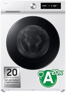 Samsung WW11DB7B34GWU3, Lavadora AI EcoBubble, 11 kg, Eficiencia Energética A-20%, con SmartThings, Inteligencia Artificial y Programa Super Speed 39, Color Blanco