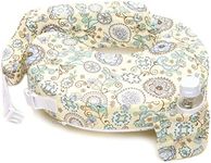 My Brest Friend Original Nursing Pillow Slipcover Sleeve | Great for Breastfeeding Moms | Pillow Not Included, Yellow, Green