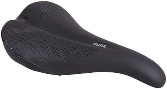 WTB Pure Mountain Bike Seat (Saddle) - Thick All-Day Comfort Padding (Steel Rail)