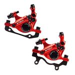 CNC Hydraulic Disc Brakes Set，Mountain bike Hydraulic Disc Brake Set Front and Rear Line Pulling Hydraulic Disc Brake Caliper set.