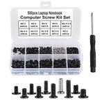 FandWay 500Pcs M2 M2.5 M3 Laptop Notebook Computer Screws Kit,Phillips Flat Head Screws, Electronic Repair Screws For IBM HP Dell Samsung Sony Toshiba Gateway Acer Lenovo Etc.