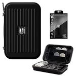 TARGET Darts Takoma XL Darts Wallet, Black - Darts Case Holds 6 Darts, Protective EVA Dart Holder with Double Zip Lock Inner Pouches - Professional Darts Accessories