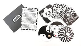 Black and White Reusable Animal Baby Sensory Decal Stickers. Made in the UK and UKCA tested. BABY SENSORY STICKERS, VINYL WALL STICKERS (Block Sensory Limited, New product)