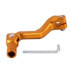 GOOFIT golden Aluminum Alloy Gear Lever Shift Lever Pedal Folding Gear Lever Replacement for Cb250 Motocross Bike ATV Dirt PitBike