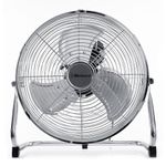 Belaco 12” Metal Floor Fan, High Velocity Chrome Freestanding Cooling Fan, 3 Speed Air Circulator for Home, Office, Gym, Garage, Warehouse & Commercial Spaces, High Airflow BELF-30