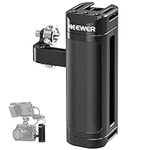 NEEWER Side Handle Compatible with SmallRig NEEWER Camera Cage, Lightweight Camera Handle Rig with Dual 1/4" Screws (18mm-20mm Spacing), 1/4" Threads, Cold Shoe, Up and Down Adjustable, CA022H