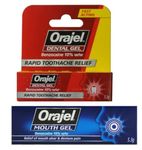 MM Orajel Mouth & Dental Gel - Fast-Acting Pain Relief for Toothache, Gum Pain, and Mouth Ulcers - Effective Oral Care Gel