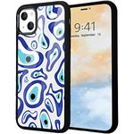 Idocolors Abstract Eyes Case for iPhone 6/6s Plus,Funny Unique Design Protective Case Shockproof Dustproof Soft TPU Bumper Durable Hard Back Scratch Resistant White Cover for iPhone 6s Plus