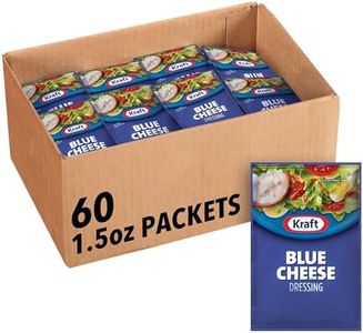 Kraft Blue Cheese Salad Dressing Single Serve Packet (1.5 oz Packets, Pack of 60)