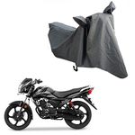 Oshotto Water and Dust Proof Double Mirror Pocket Spyro Bike Body Cover Compatible with Tvs Victor (Grey)