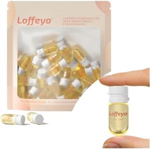 Loffeyo 20PCS Travel Cleansing Oil Makeup Remover, Individually Mini Size Packaged Units, Moisturizing Pomegranate Seed, Travel Essential, Hotel Use
