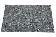 Dopro Blank Guitar Bass Pickguard Material Scratch Plate Material Sheet 290x433mm Black/White Shell